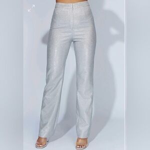 MESHKI Lisette‎ Straight Leg Shimmer Pants